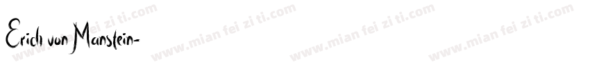 Erich von Manstein字体转换